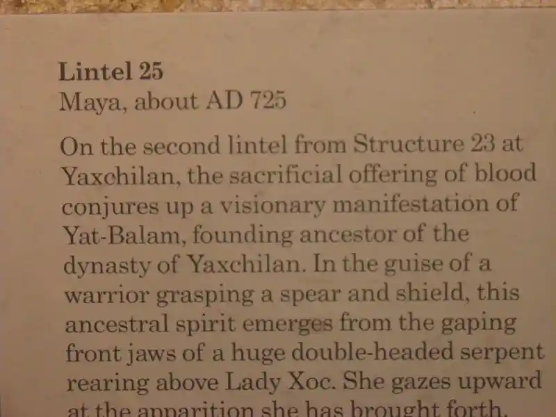 A cross inside a circle on a Mayan lintel